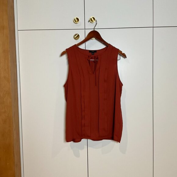 J.Crew Sleeveless Tie-Neck Blouse – Size Medium - Picture 1 of 3